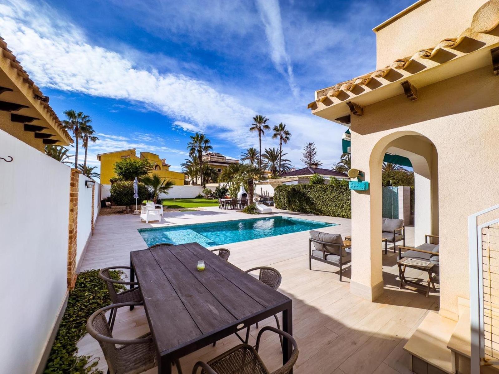 Beach Villa Playa Flamenca Orihuela Eksteriør billede